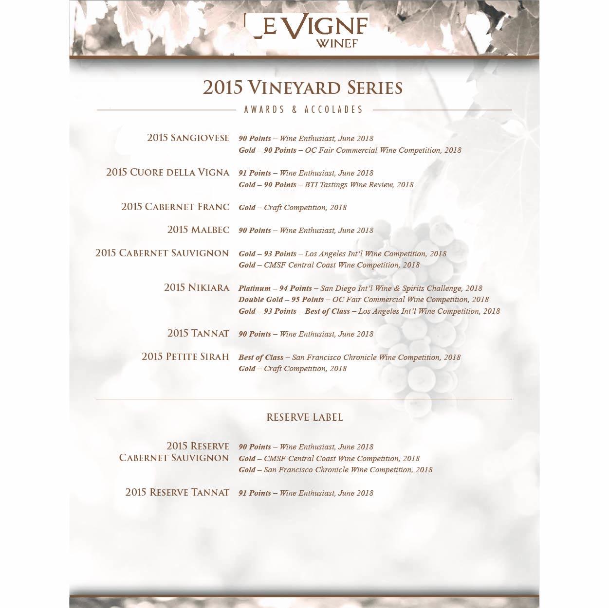 2015 Vineyard SeriesAward Sheet Thumbnails 2020
