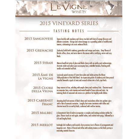 VS 2015 Tasting Notes Thumbnail